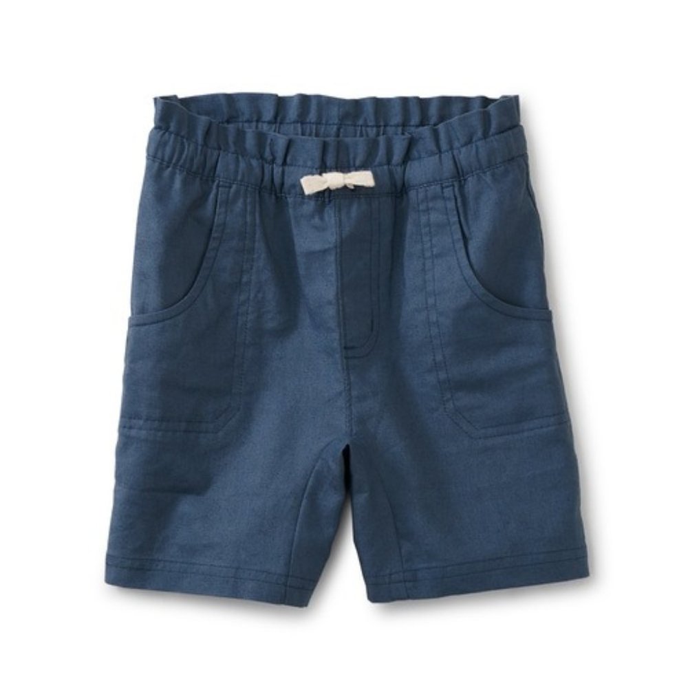 Tea Collection - Paperbag Drawstring Shorts - Cornflower Blue - Girls Size 14